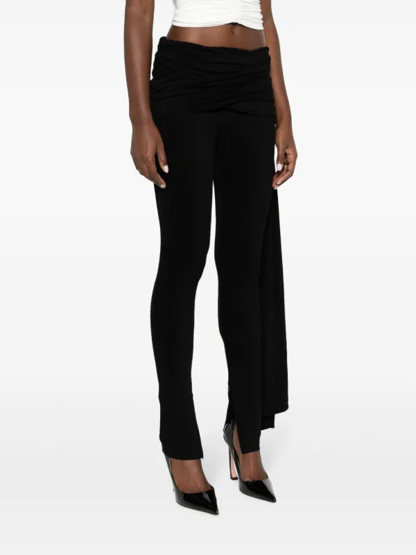 【関税込み】Magda Butrym ブラック Sash レギンス Magda Butrym sash-detail Leggings | Black | FARFETCH GE