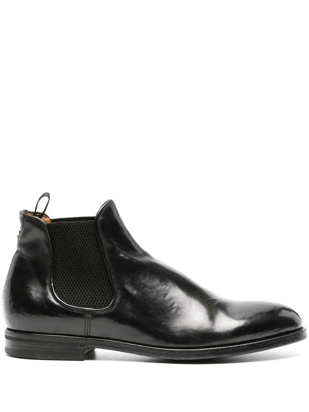 Officine Creative Temple 008 leather ankle boots Black
