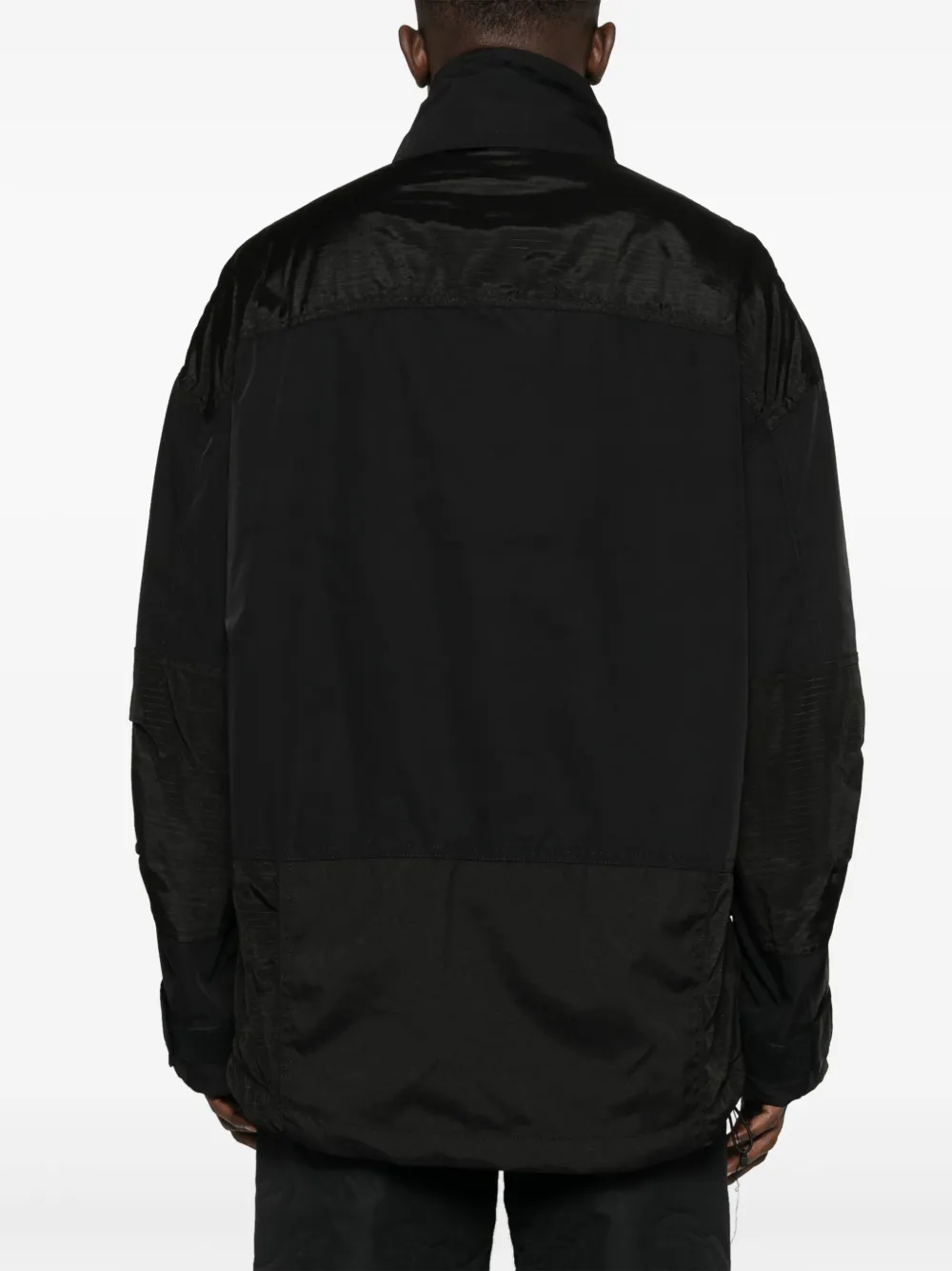 Shop Junya Watanabe Pouch-pocket Panelled Jacket In Black