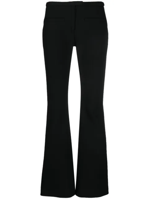 Courrèges crepe flared trousers