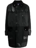 Junya Watanabe MAN panelled single-breasted parka - Black