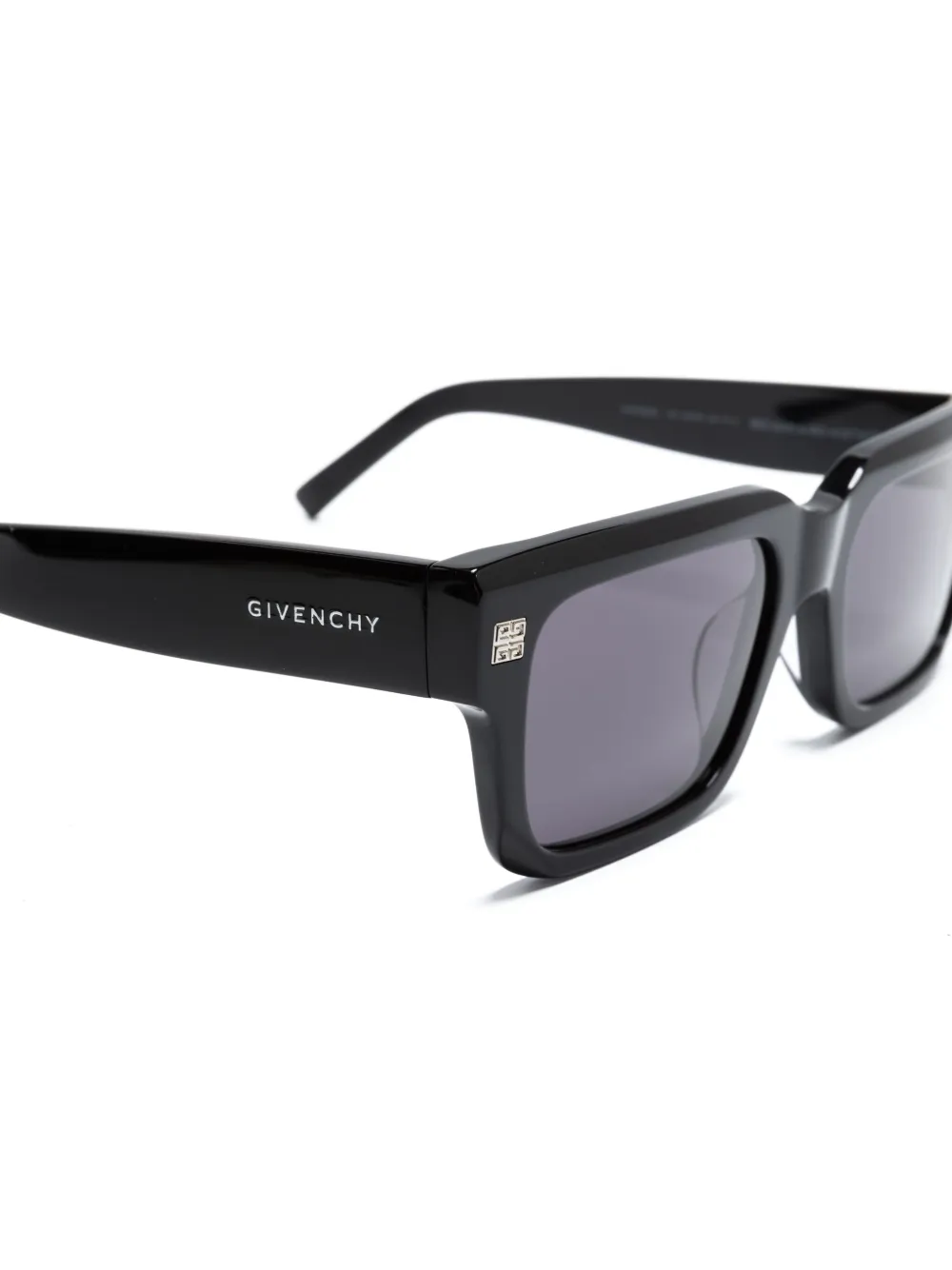 Givenchy 4g-plaque Square-frame Glasses In Black