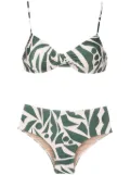 Lygia & Nanny Veronica graphic-print bikini - Green