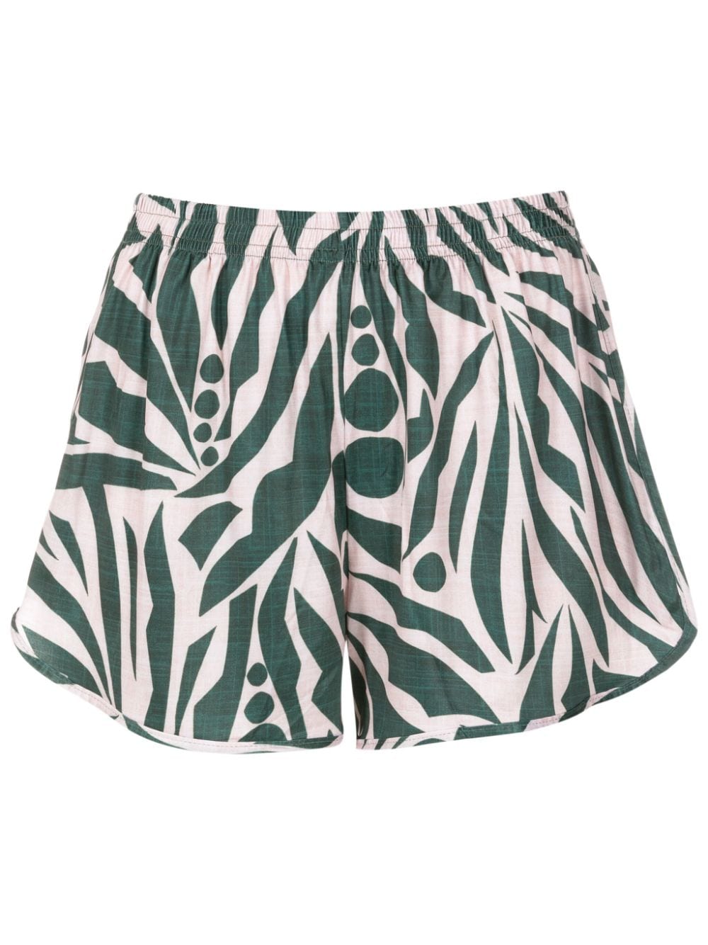 Lygia & Nanny Lee graphic-print mini shorts - Green