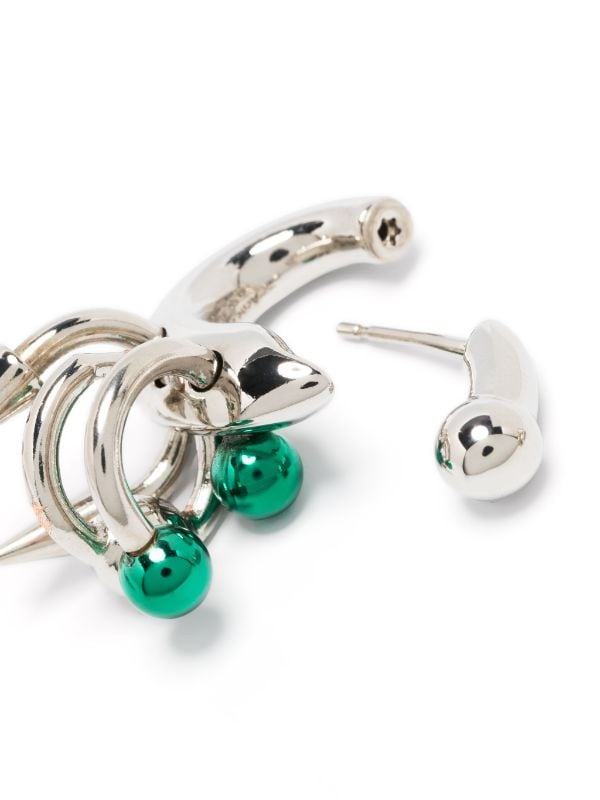 Acne Studios charm-embellished Hoop Earrings - Farfetch
