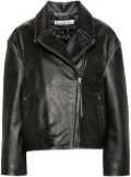 Acne Studios distressed-effect biker jacket - Black