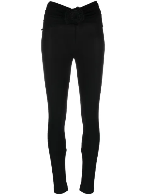 Magda Butrym floral-appliqué leggings