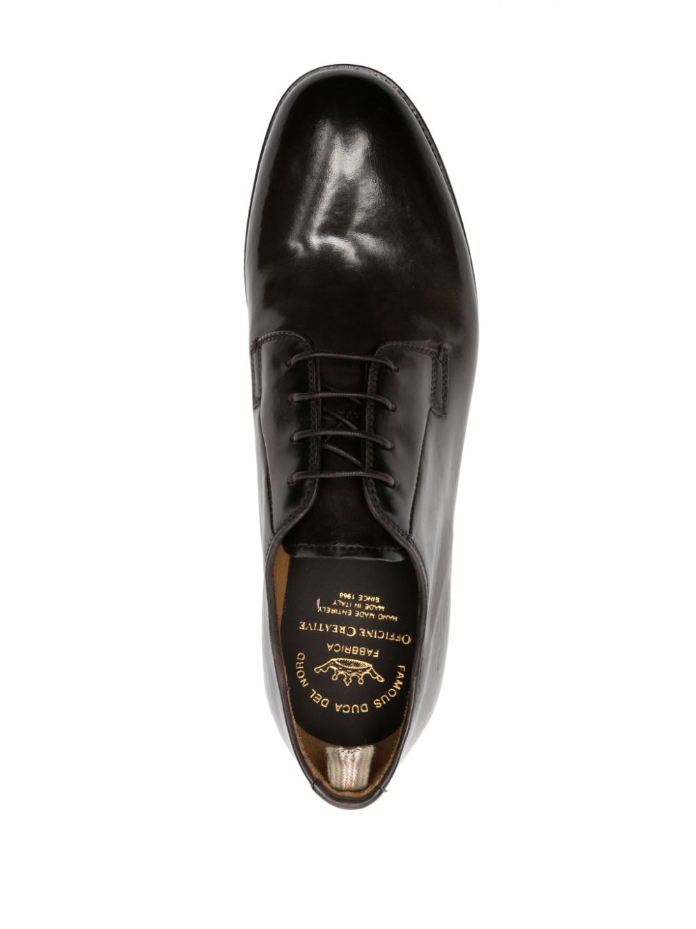 Officine Creative Chronicle leren derby schoenen Bruin