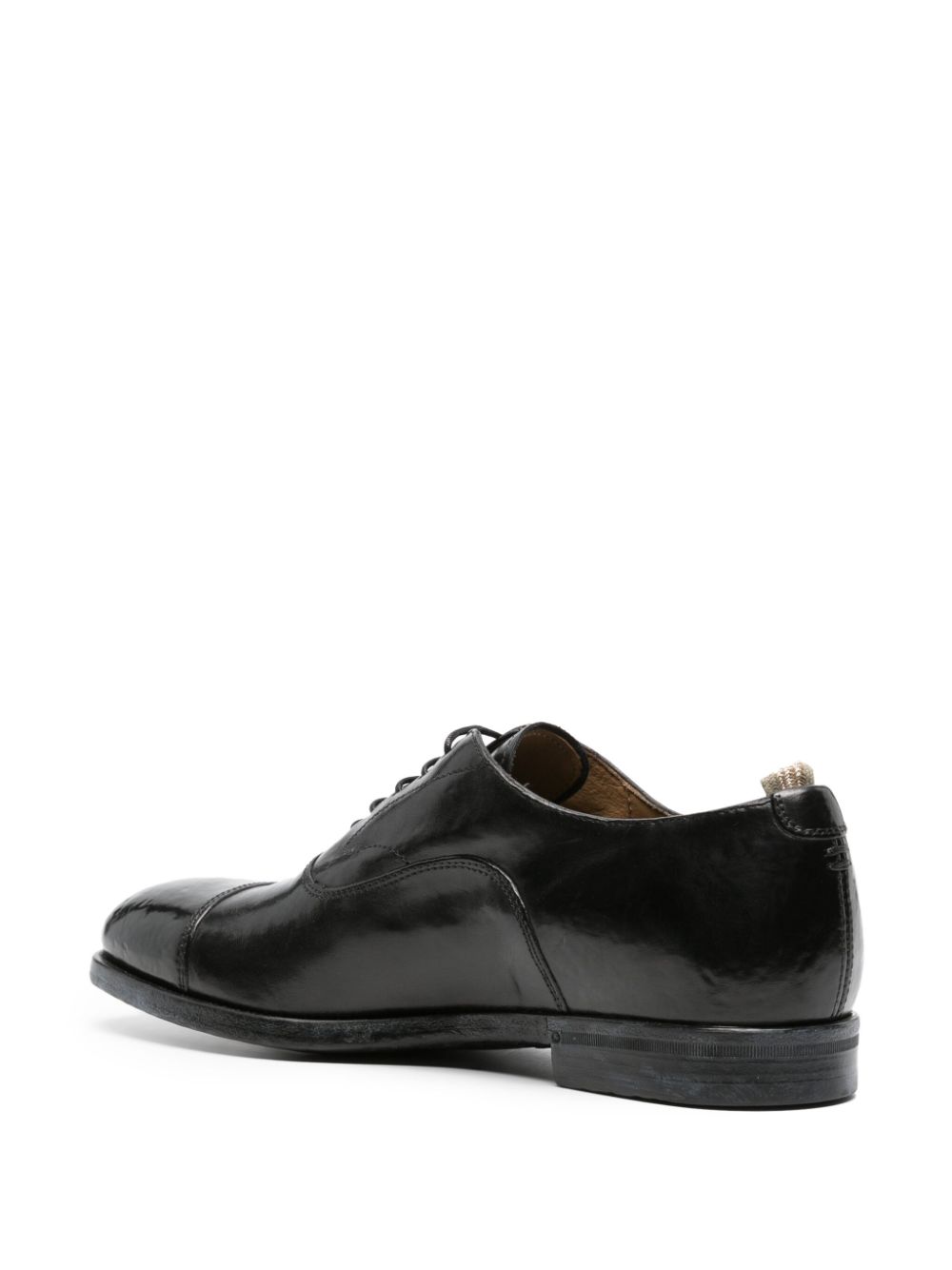 Officine Creative Temple 001 leren Oxford schoenen Zwart