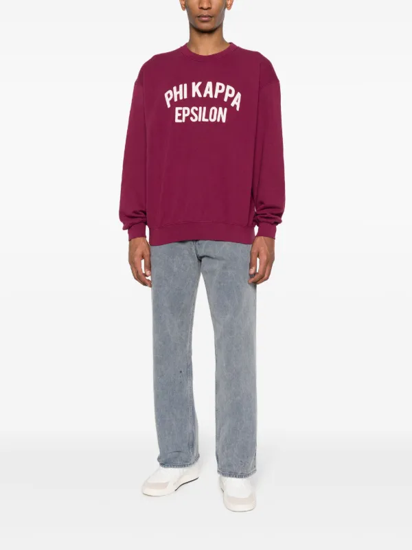Wild Donkey logo-patch drop-shoulder Sweatshirt | Red | FARFETCH