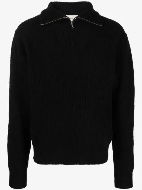 Officine Generale high-neck ribbed jumper