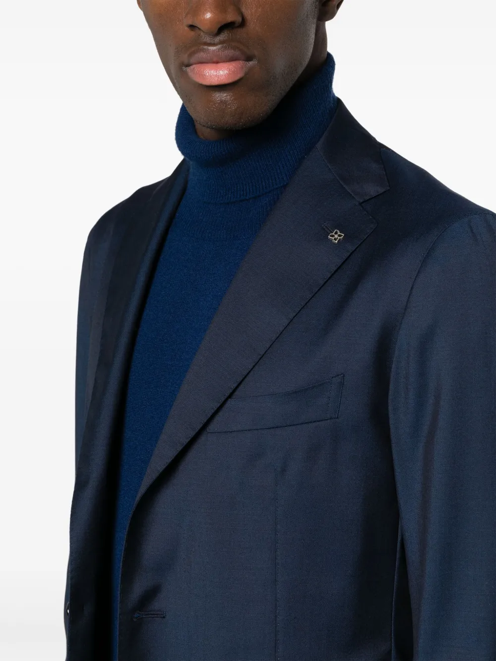 Tagliatore Blazer met enkele rij knopen Blauw