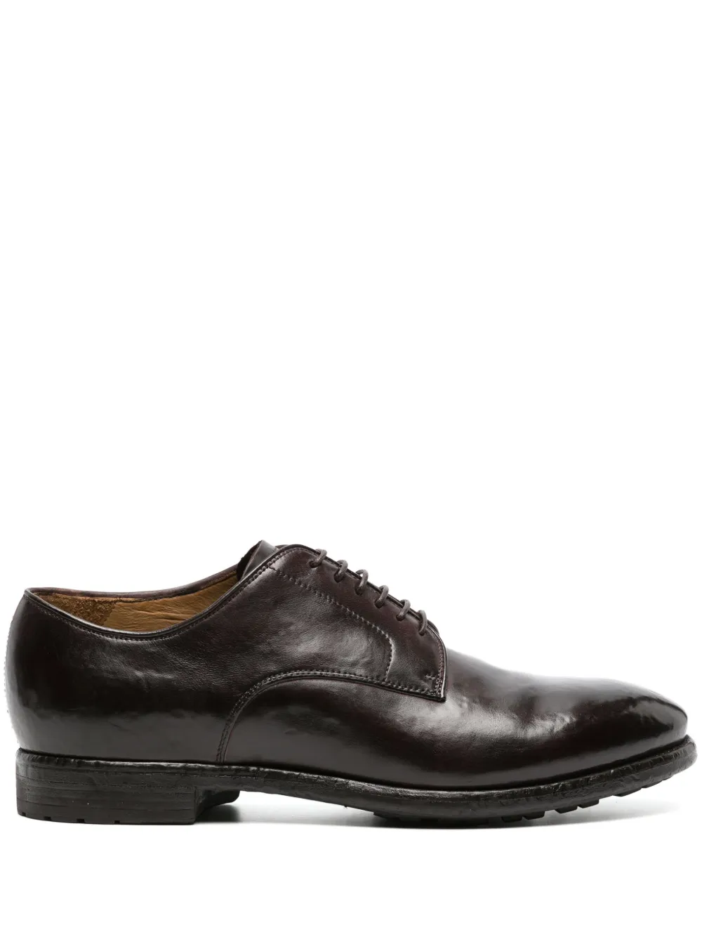 Officine Creative Balance 001 leather Derby shoes Brown