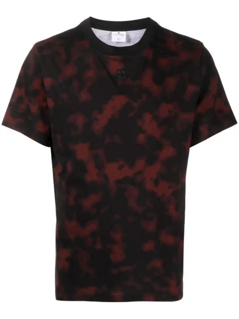 Courrèges tortoiseshell-print cotton T-shirt