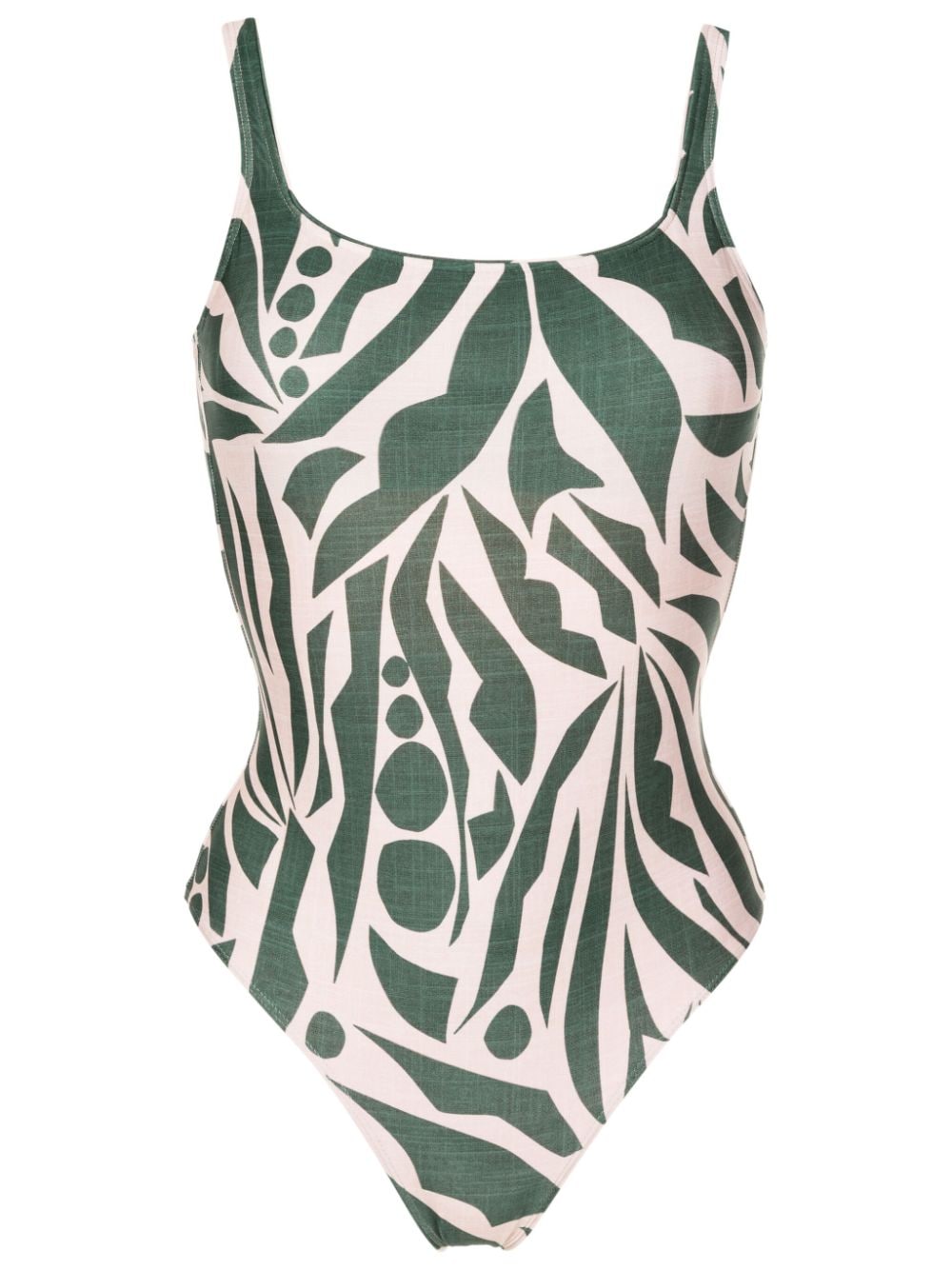 Lygia & Nanny Hapuna Abstract-print One-piece In Green