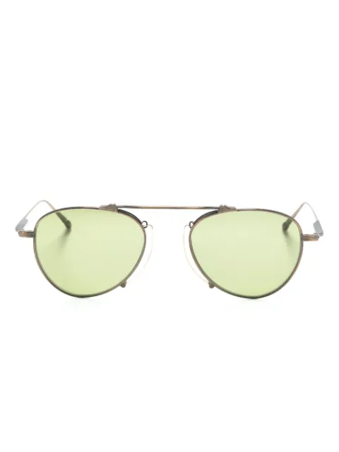 Matsuda pilot-frame titanium sunglasses