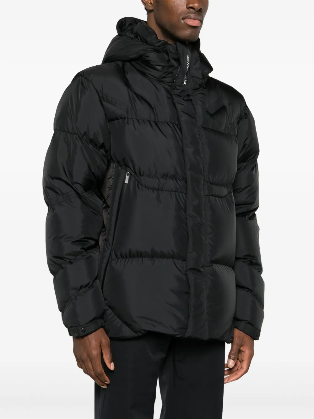 Moncler Donsjack met capuchon Zwart