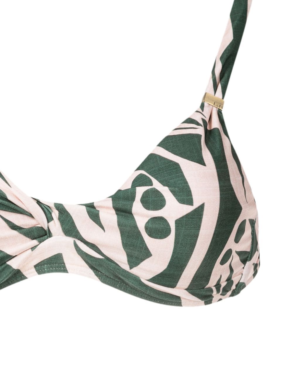 Shop Lygia & Nanny Marcela Abstract-print Bikini In Green