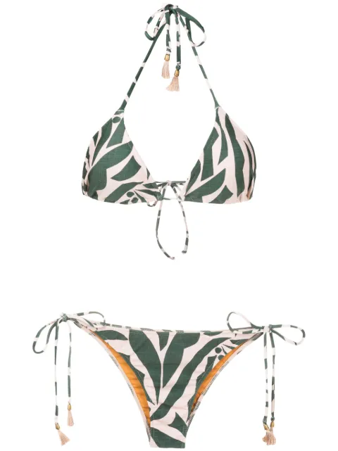 Lygia & Nanny Maya abstract-print bikini