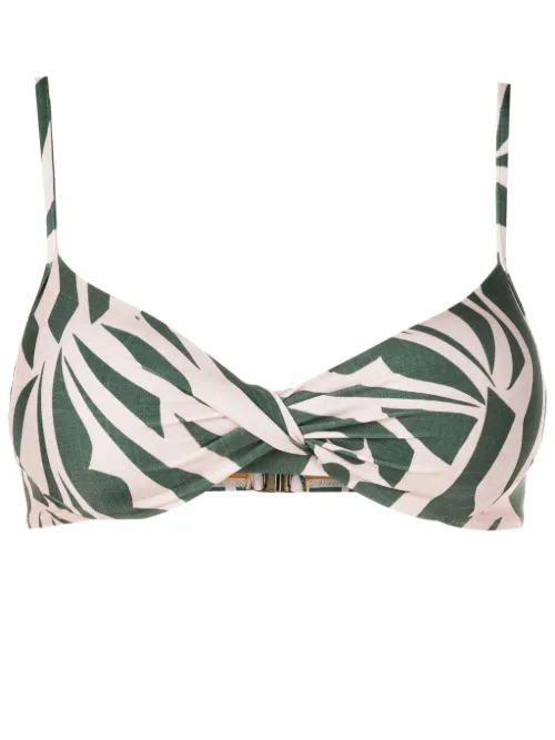 Haut de bikini Cassis à imprimé graphique - Lygia & Nanny - Modalova