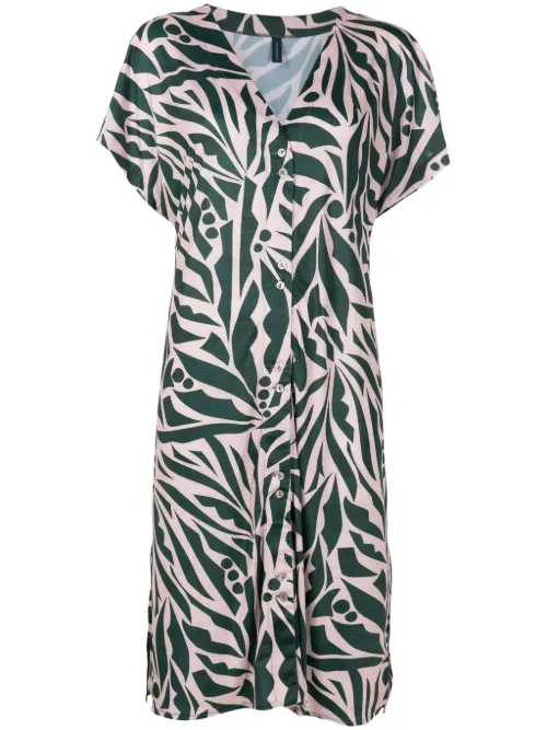 Robe mi-longue Artemis à imprimé graphique - Lygia & Nanny - Modalova