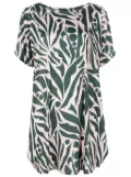 Lygia & Nanny Allat graphic-print tunic dress - Green