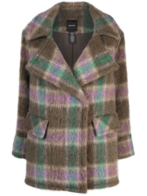 Smythe Blanket Car plaid-check double-breasted coat