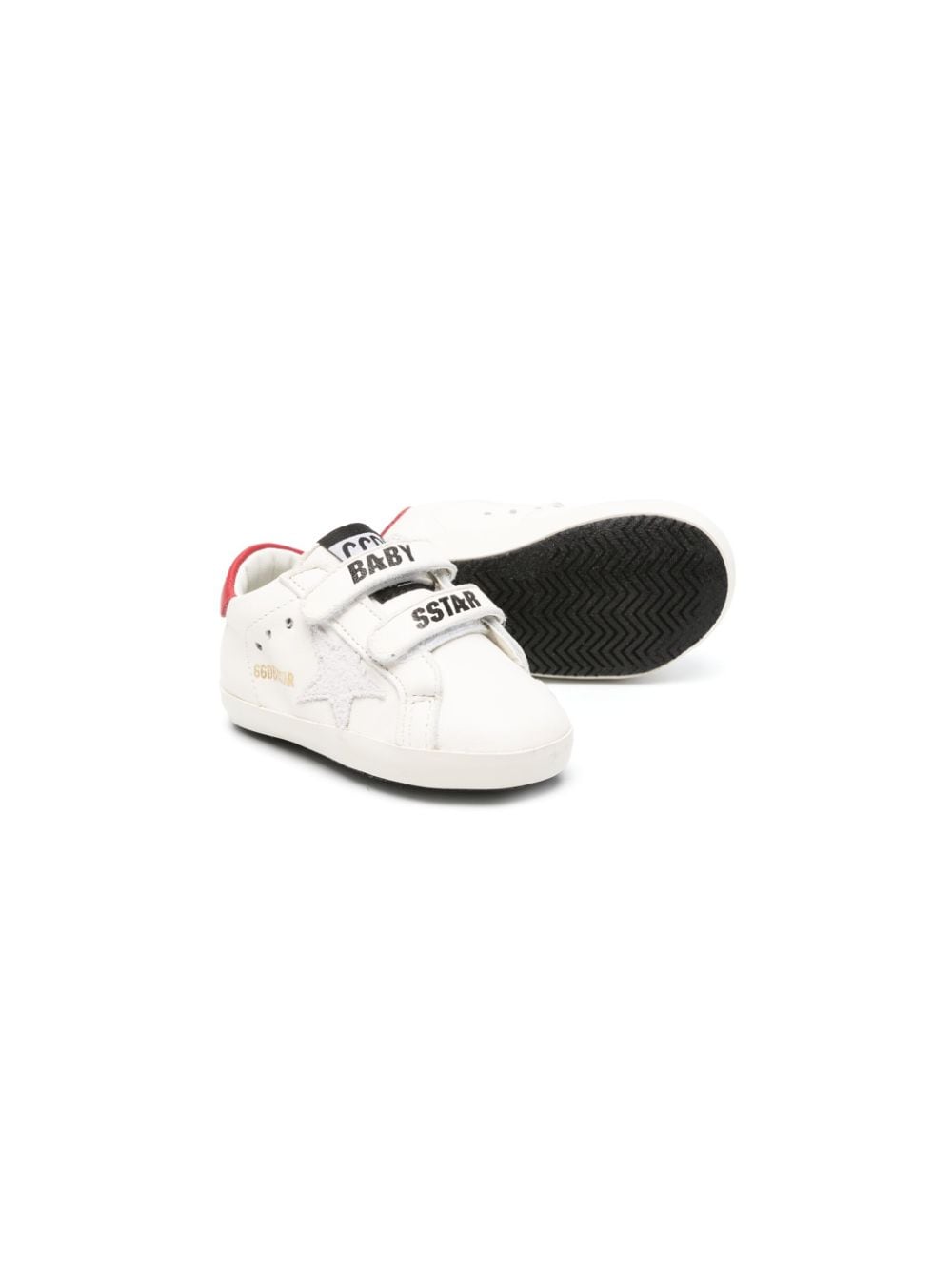 Golden Goose Kids June touch-strap sneakers - Wit