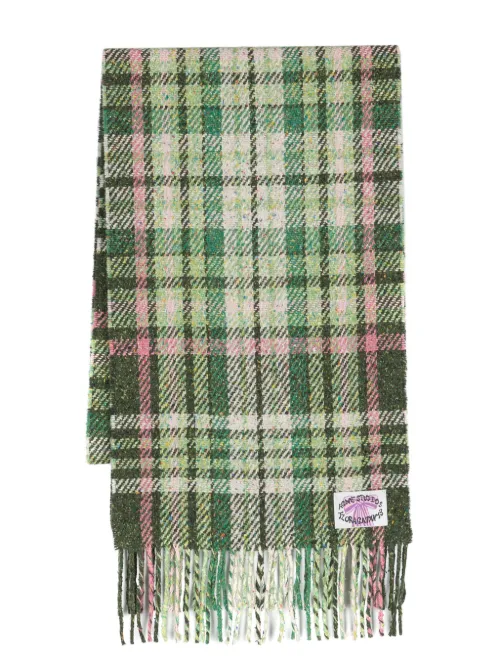 Écharpe en laine à carreaux - Acne Studios - Modalova