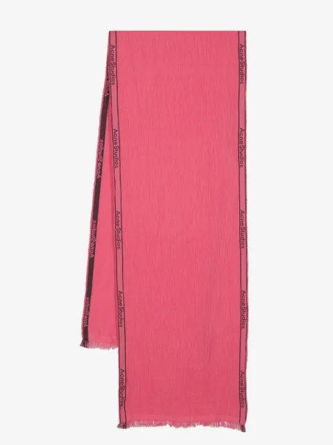 Acne Studios écharpe à logo en jacquard