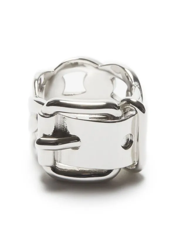 Acne Studios アクネストゥディオズ　バックルリング Acne Studios バックル リング | シルバートーン | FARFETCH JP