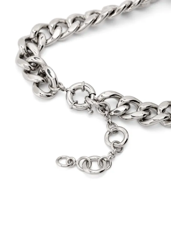 アクセサリー acne studios necklace Acne Studios - Flower necklace - Silver/transparent