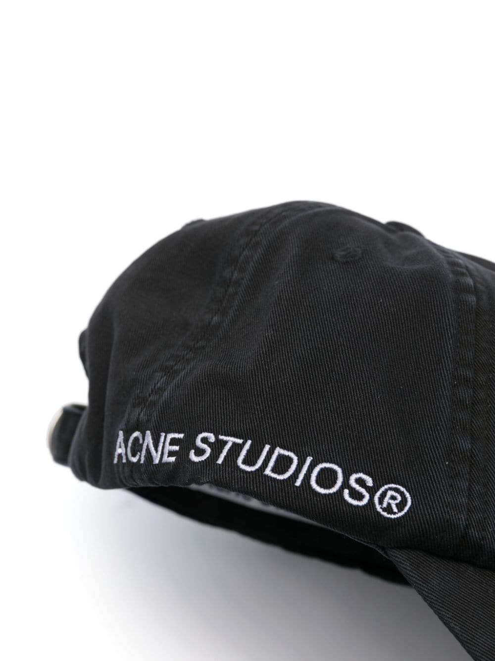 Acne Studios Pet met geborduurd logo - Zwart