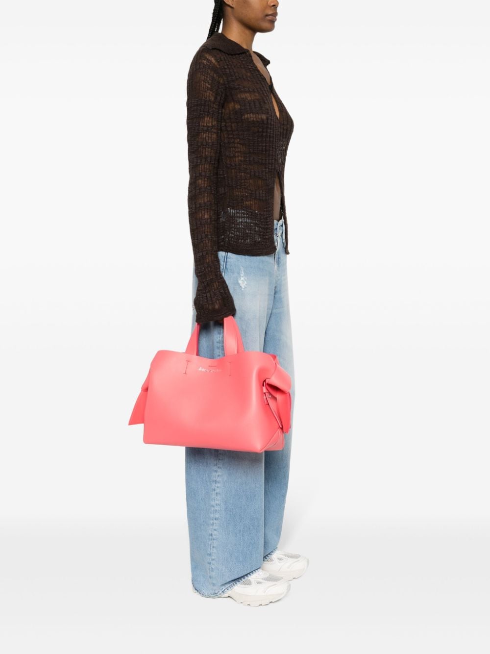 Shop Acne Studios Midi Musubi Tote Bag In Pink