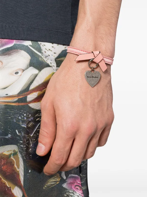 Acne Studios - Musubi charm bracelet - Salmon pink
