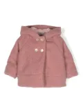 La Stupenderia faux-shearling hooded jacket - Pink