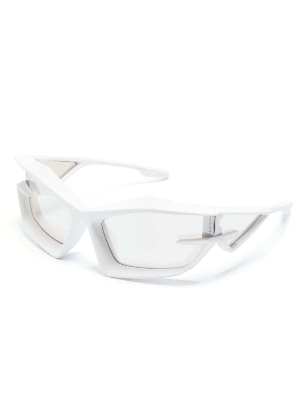 Shop Givenchy Giv Cut Injected Sunglasses In White