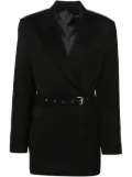 Acne Studios double-breasted herringbone blazer - Black