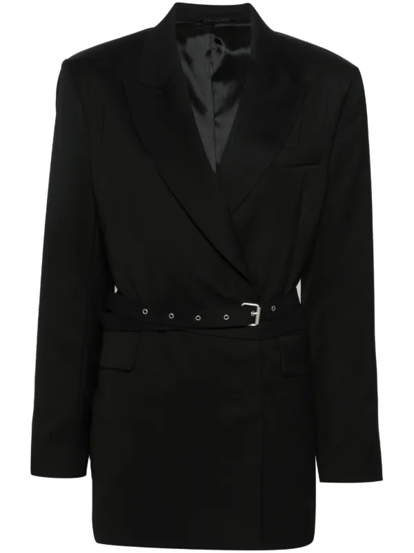 Acne Studios double breasted Herringbone Blazer Farfetch