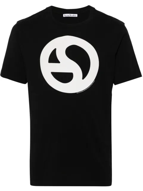Acne Studios playera con logo estampado