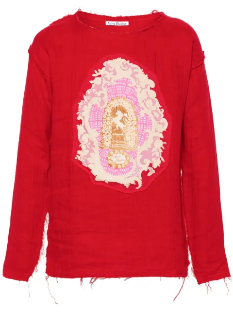 Acne Studios playera con detalle de parche