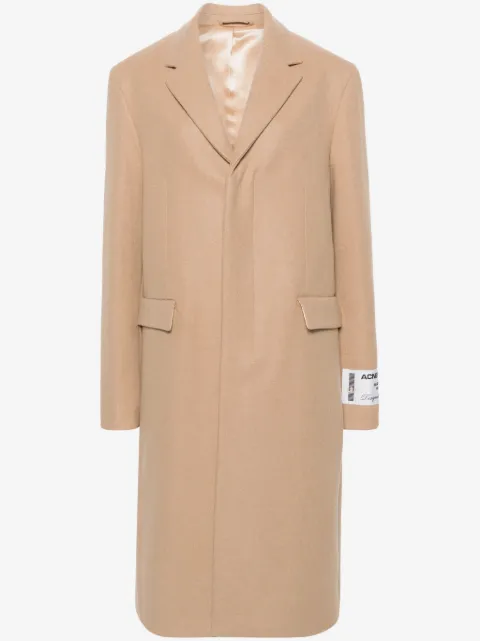 Acne Studios single-breasted wool blend coat