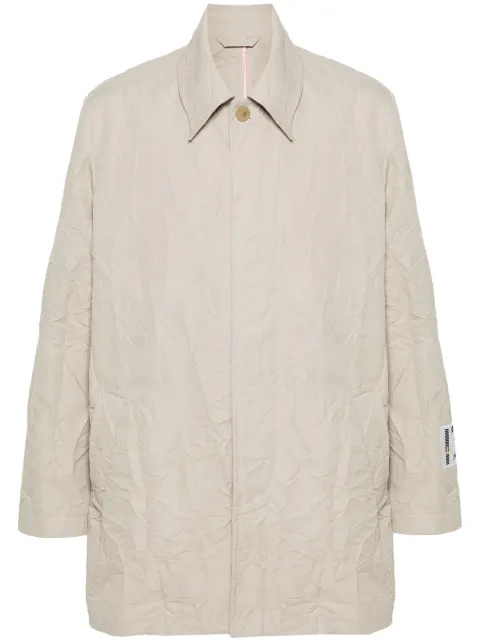 Acne Studios single-breasted crinkled coat