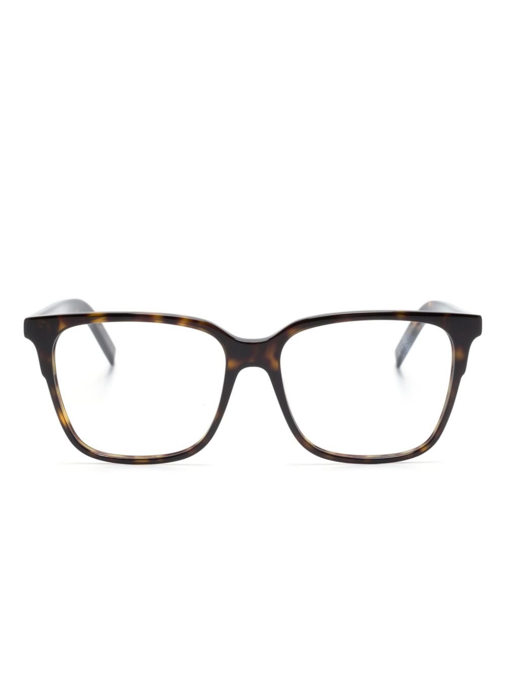 Givenchy 玳瑁纹方框眼镜 In Brown