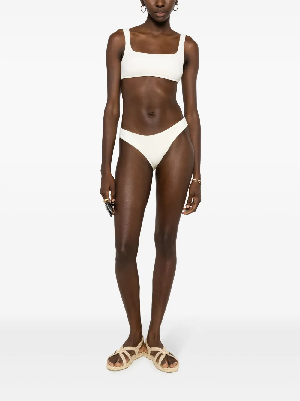 Lenny Niemeyer Mid waist bikinislip - Wit