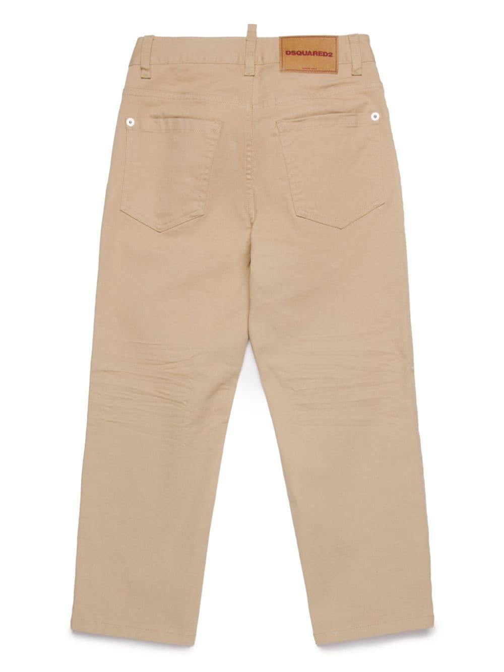 Shop Dsquared2 Mid-rise Straight-leg Jeans In Neutrals