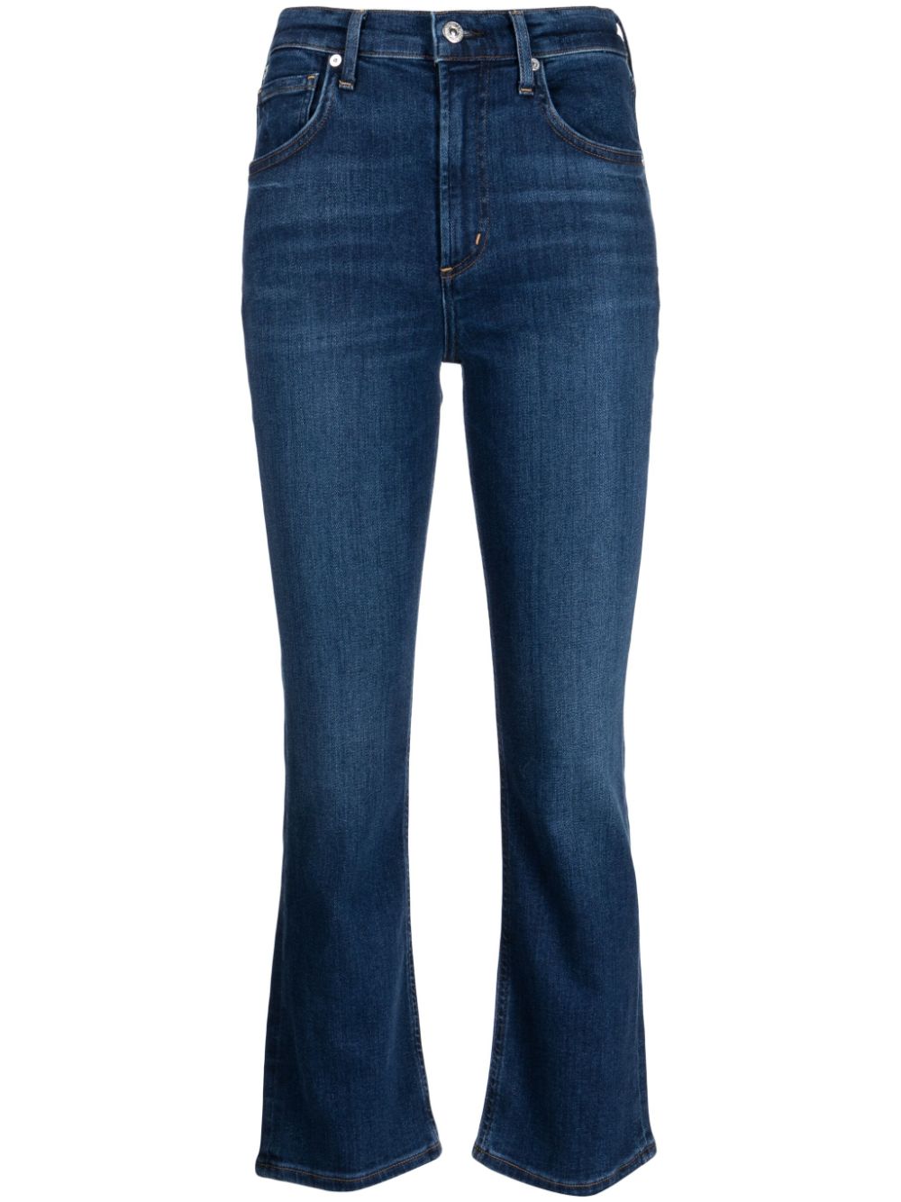 Shop Citizens Of Humanity Mid-rise Bootcut Jeans In Blue