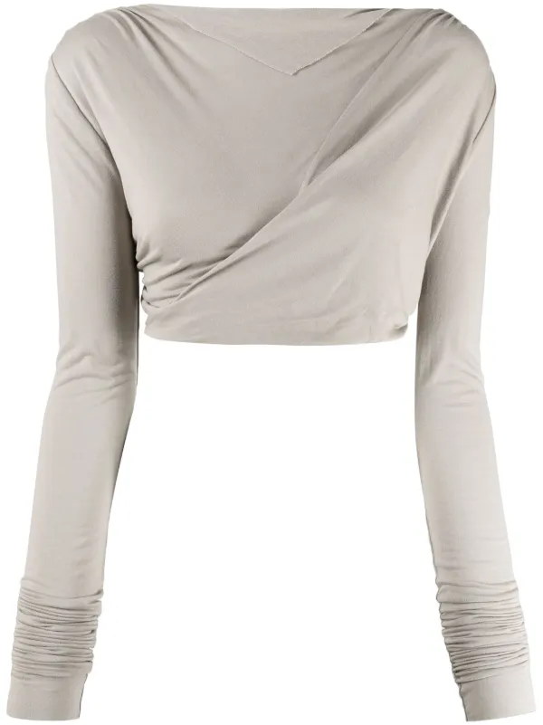 RICK OWENS lilies draped neck hot twist top