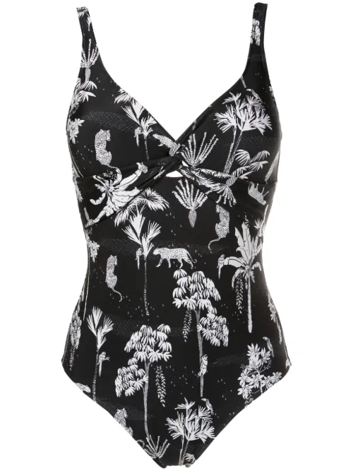 Maillot de bain Adriana à imprimé graphique - Lygia & Nanny - Modalova
