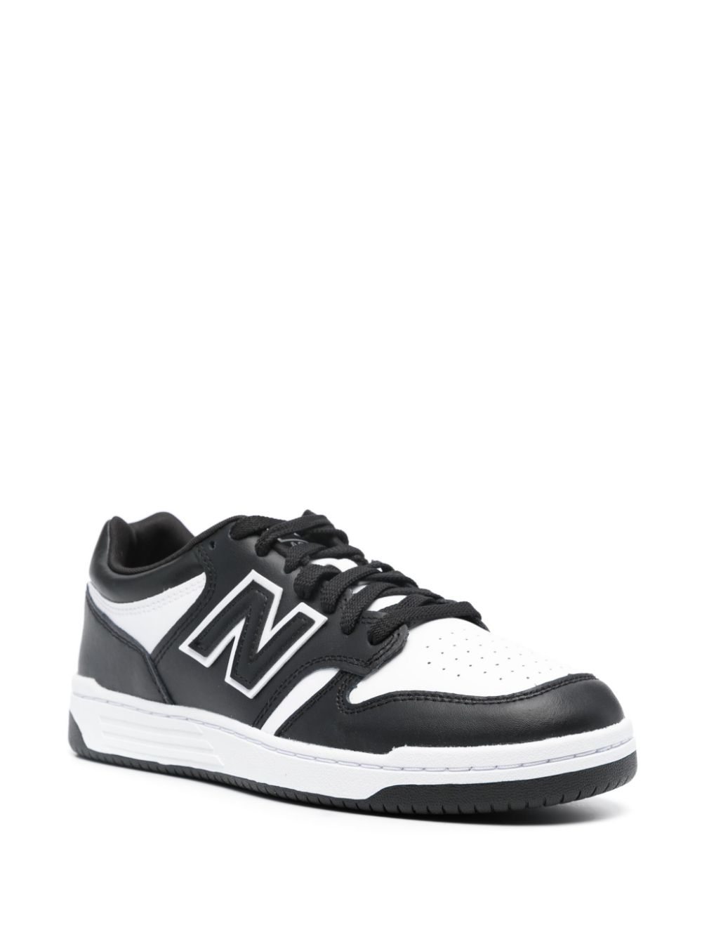 New Balance 480 panelled leather sneakers - Zwart